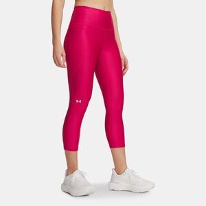 Under Armour Women’s High-Waist Hot Pink Crop Leggings Pocket L